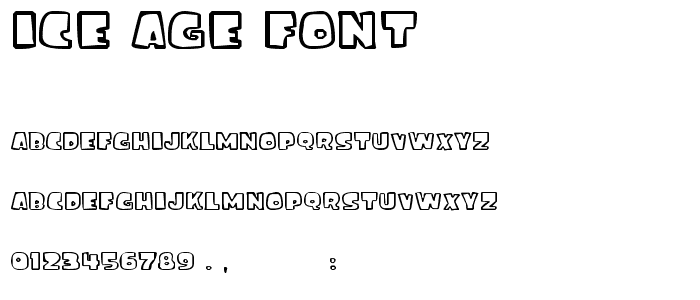 ice age font police
